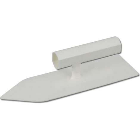 DEWEPRO Reibebrett spitz 230x70mm - Kunststoffreibe - kleiner Aufzieher - Glätter - Glättekelle (1/2)