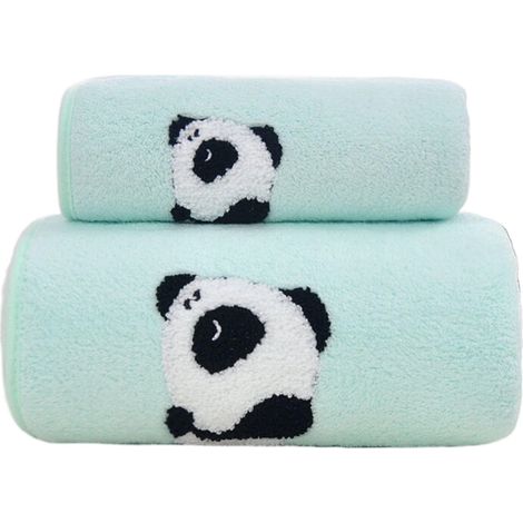 Serviette De Bain - Microfibre Coral Fleece - 70 X 140 Cm - Pour Salle De Bain Cuisine Piscine Spa Hôtel - Lot De 2 (1/5)