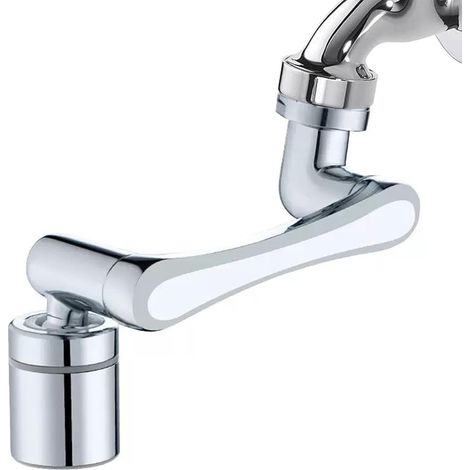Embout Robinet Pivotant 1440° – Mousseur Robinet 2 Jets avec Adaptateur 20/22/24 mm pour Cuisine ou Salle de Bain (1/5)