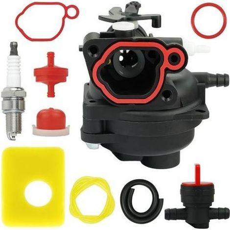 Carburateur pour Briggs & Stratton 300E 450E 500E 550EX Tondeuse, Moteur 08P502 09P602 09P702 Carburateur Modèle 799583 591160 591979 595656 Carbu avec Joint Filtre a Air (1/5)