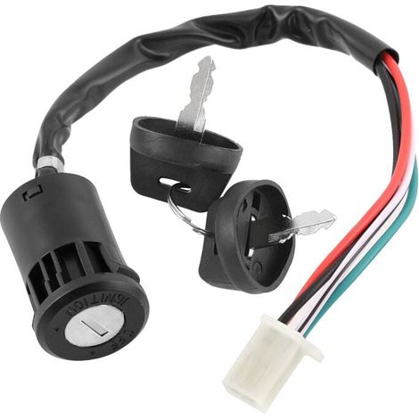Commutateur Demarrage Allumage - Universel Moto Quad ATV Vtt - Clé Mécanique - 1 Piece