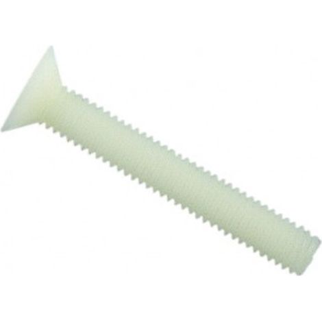 Vis à métaux tête fraisée fendue PA 6,6 naturel - 3 x 16 mm - BIVI (1/2)