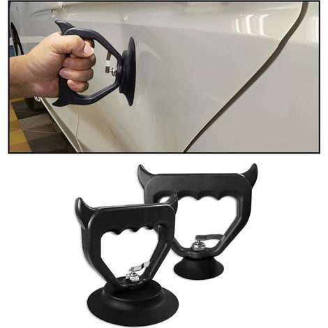 Lot de 2 Extracteur De Bosses De Voiture, Ventouse Pour Réparer Les Bosses De Carrosserie Des Voitures, Extracteurs Ventouses Pour Réparer Les Bosses Sur Les Téléphones Portables Voitures (1/5)