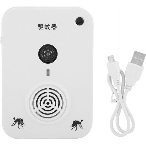 Répulsif ultrasonique rechargeable et portable pour insectes et moustiques d'extérieur, batterie incluse (1/4)