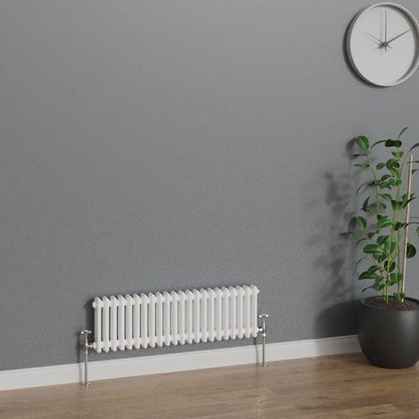 WarmeHaus Traditional White Double Column Radiators 300x1010mm (1/5)