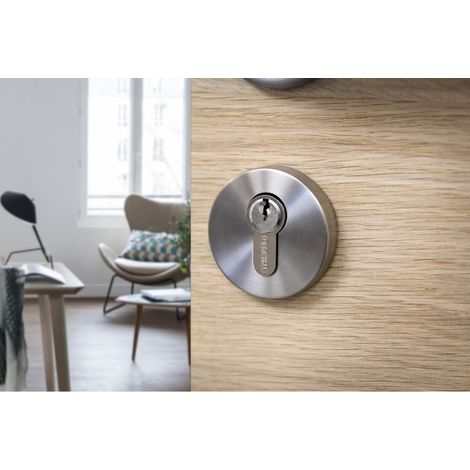 Set di 2 cilindri europei SA 30 x 30 mm, finitura ottone, 6 chiavi – THIRARD