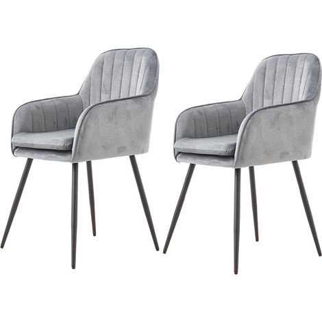 Set of 2 Upholstered Dining Chairs (1/3)