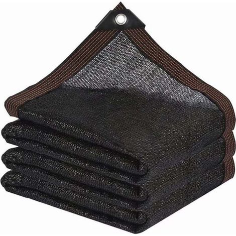 Rete ombreggiante rettangolare - 1x2 metri - Nera (1/4)