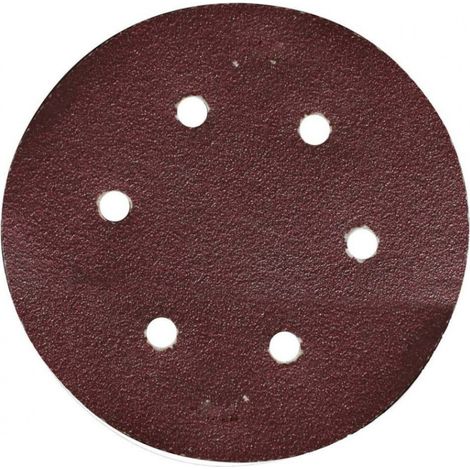 Disques abrasifs velcro 125 mm ATI 11123 - 6 trous Rouge foncé (1/2)