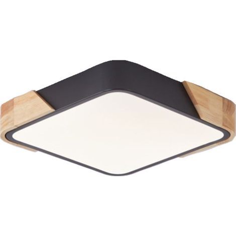 Plafonnier LED carré et fin moderne avec variateur tricolore (1/5)