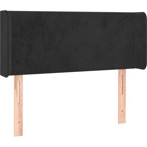 Maison Exclusive - Kopfteil mit Ohren Schwarz 93x16x78/88 cm Samt