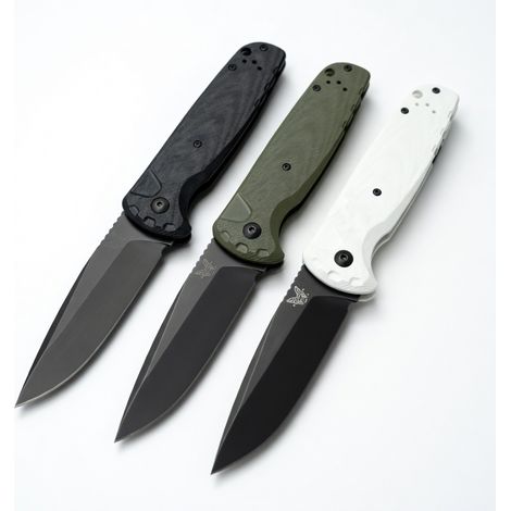 Coltello a serramanico BM-3 con manico in G10 da campeggio (1/5)