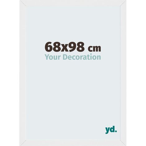 yd. - Cadre photo 68x98 - Blanc Brillant - MDF - Mura