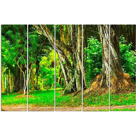 Tableau arbres dans le parc - 200 x 100 cm (1/3)
