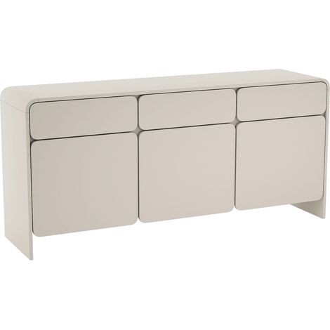 Selsey Lummo - Sideboard 3-türig mit 3 Schubladen, Kaschmirgrau, 156 cm (1/5)