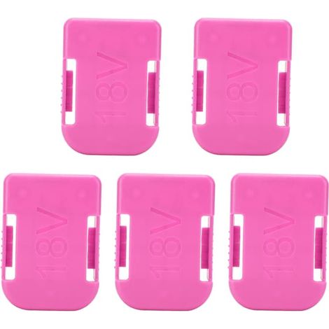 Lot de 5 supports de rangement pour batteries d'outils 18 V à double usage, compatibles Makita/Bosch (1/5)