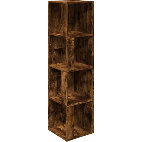 Maison Exclusive - Mueble esquina madera contrachapada roble ahum