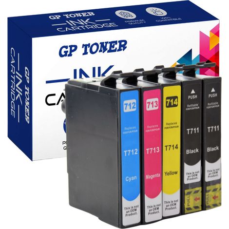 5x Tinte für Epson GP-E715CMYKK (1/5)