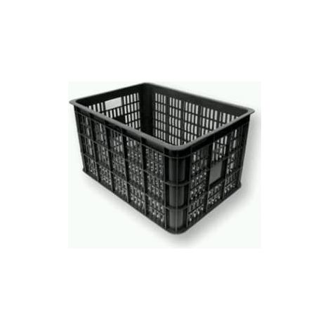 Boîte à vélo en plastique noir de luxe 48 x 35 x 26 cm
