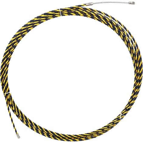 20 m einteiliger Drahtzieher, 6,0 mm Durchmesser, einziehbares Montageset für gewickeltes Stahlkabel, flexibel und Verlängerungszieher MNS (1/4)