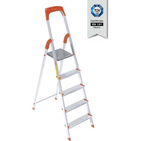 Escabeau professionnel en aluminium, avec rangement d'outils - certifié normes EN131 - SARAYLI 5 marches – SARAYLI 1503