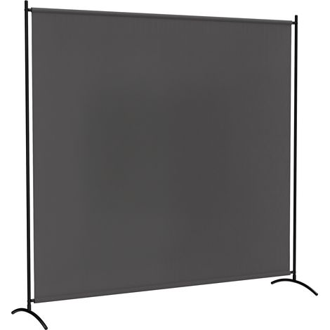 Raumteiler für den Außenbereich, einteilig, 180 cm hoch, mit UV30+-Schutz, Dunkelgrau (1/5)