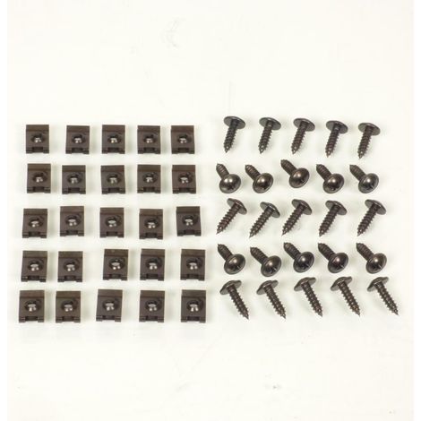 Set aus 25 Klammern und 25 Verkleidungsschrauben Ø5mm für (1/4)