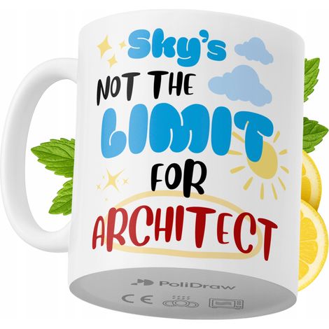 Mug humoristique pour architecte, avec un texte amusant et un design graphique original. Idéal pour les anniversaires, les fêtes et les occasions spéciales. Mug premium pour la maison, le bureau et le (1/5)