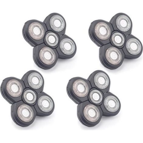TêTe de Rasoir de Rechange 4PCS Rasoir éLectrique 5Cutter TêTe Flottante Lame En Acier Inoxydable éTanche HAIR TRIMMER (1/4)