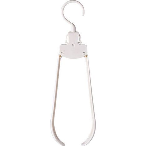 BUNTHAUS Faltbare Kleiderbügel, 5er-Set, Weiß, ergonomisches Design, formstabil, platzsparend, reisefreundlich, praktisch, abnehmbar, rutschfest, schnelltrocknend, strapazierfähiger Kunststoff, Kleide