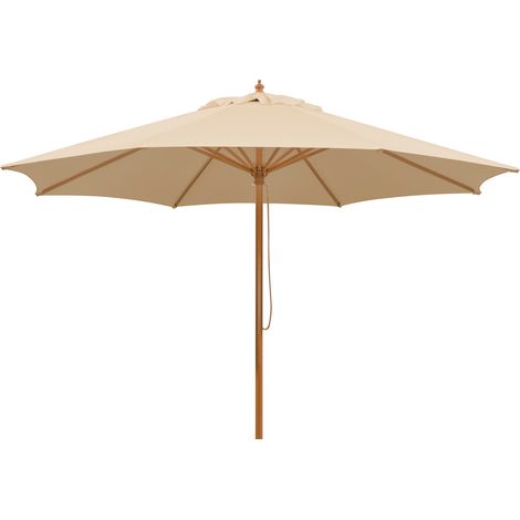 Schneider Sonnenschirm Malaga natur, Ø 300 cm Marktschirm (1/5)