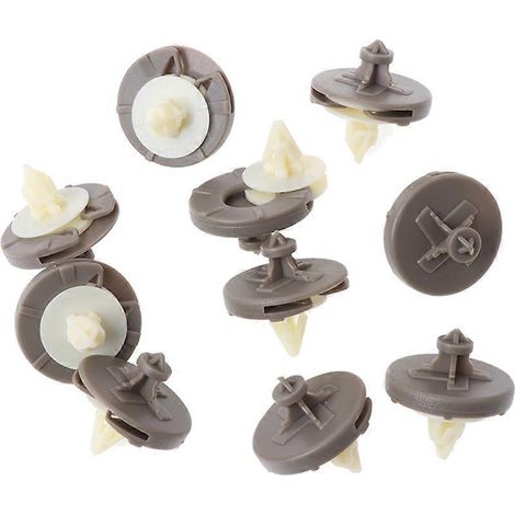 10 clips de fixation en plastique pour panneaux de porte (1/5)