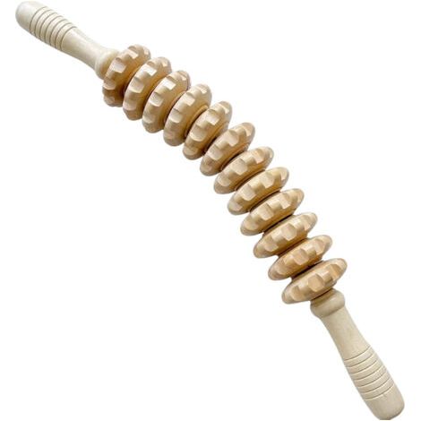 Bâton de massage fascial en bois,Rouleau fascial en bois,Rouleau de massage,Rouleau de massage avec poignée,Bâton de massage fascial,Rouleau fascial,Outil de massage thérapeutique