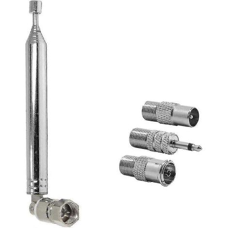 Antenne radio DAB télescopique 75 ohms pour mini-système Hi-Fi AV avec récepteur FM (1/4)