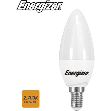 Ampoule energizer led candle 5.9w e14 470lm 2700k