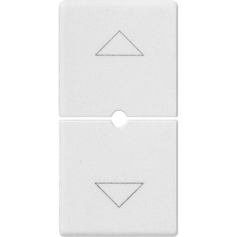 Dos Medios Botones 1M Símbolos Flechas Blanco VIMAR 14755.2 (1/2)