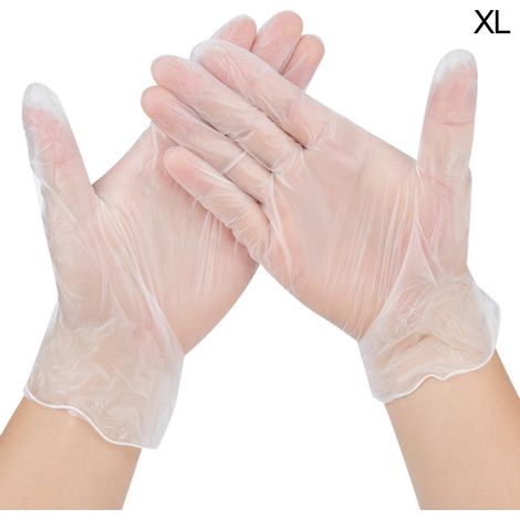 100 XL Einweg-PVC-Handschuhe für Outdoor- und professionelle Arbeiten – 100 Stück/Box (1/5)