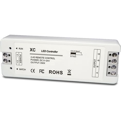 RGB DMX controller for LED lights/strips/bars, XC DMX master controller