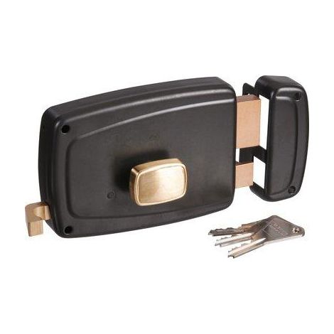 Serrure en applique bouton axe 70 g