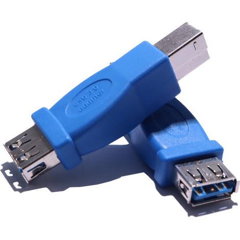 USB 3.0 A-Buchse auf B-Stecker Adapter, Drucker-zu-USB-Verlängerungsanschluss (1/4)