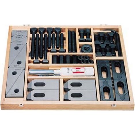 Set Di Utensili Di Serraggio, X T-Scanalatura: M12 X 12 Mm, Staffe Di Fissaggio Universali 4 X T 2, T 3 X 4