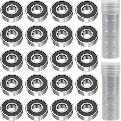 20 Pièces 6001-2RS Roulement à Billes, Roulements à Billes 12 x 28 x 8 mm Double Blindage pour Tours/Moteurs/Imprimantes 3D/ Quadricoptères ou Modèles (1/5)