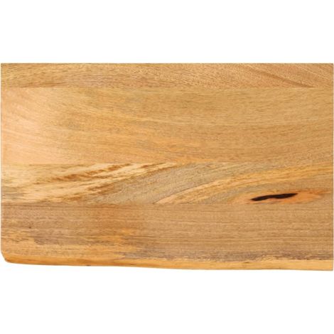 Tischplatte mit Baumkante 50x20x3,8 cm Massivholz Mango