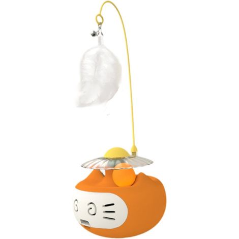 Jouet à rouler pour chat - Jouet interactif pour chat et accessoire pour animaux de compagnie - OrangeOrange (1/5)