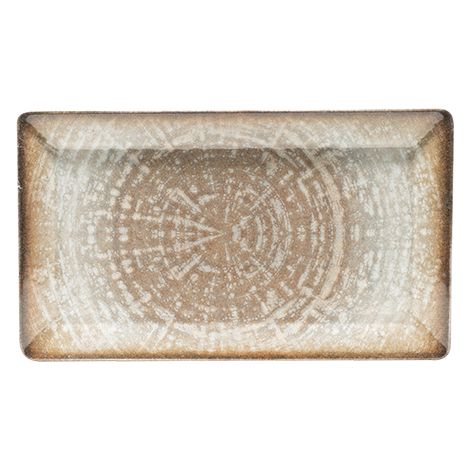 Saturnia Piatto Kimi Rettangolare 29 x 17,5 Cm Porcellana Decorato Crete