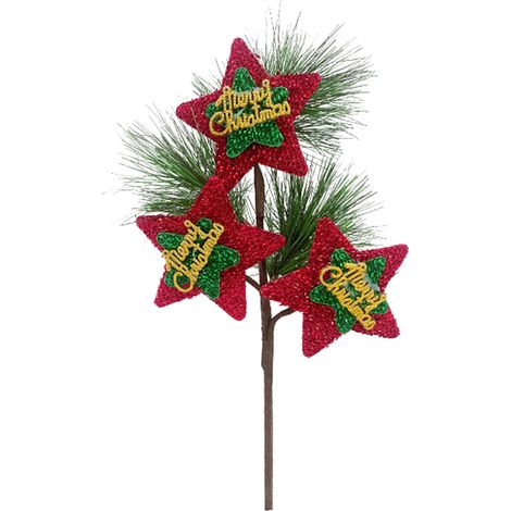 Décoration De Noël Fausses Aiguilles De Pin Solitaire Renne Arbre De Noël Plante Verte Ornement Étoile Rouge A07363-KZQ (1/2)