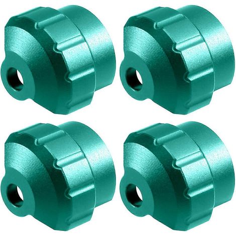 Lot de 4 protections métalliques antichoc pour voiture RC, vertes (1/5)