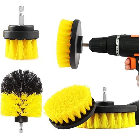 Set of 4: Brush, Drill, Screwdriver, Nylon, Rims, Tiles, Kitchen (1/5)