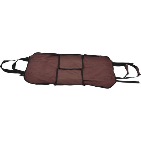 Portable Sac de Transport à Bois Lourd et Durable en Toile Oxford pour Jardin et Extérieur, Marron (1/5)