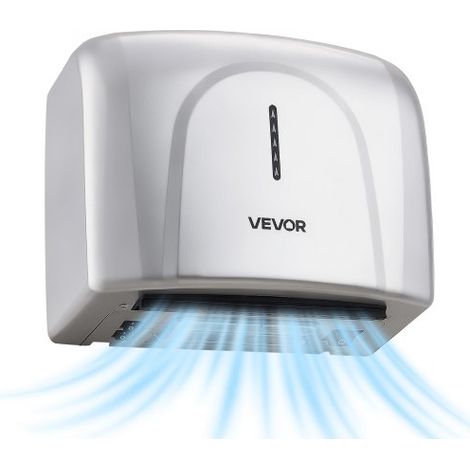 Sèche-Mains Automatique Mural 1300 W avec Filtre HEPA,Sèche-Mains Électrique pour Salle de Bain,Maison,Bureau à Domicile et Maison d'Hôtes,Séchage Rapide,avec Boîtier en ABS,Deux Modes (1/3)